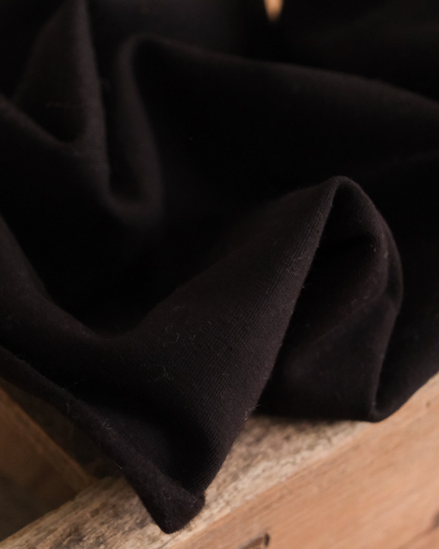 Molleton Jersey Noir - Maison Klem